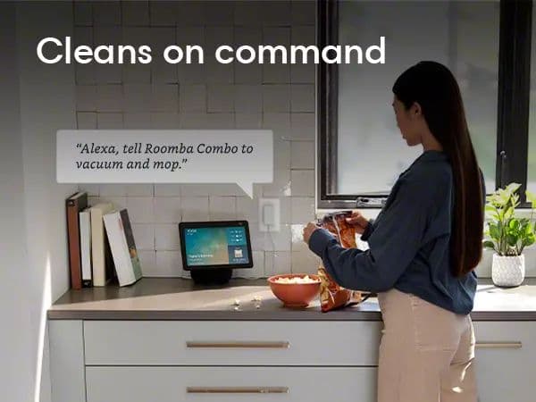 iRobot Roomba Combo i5+ Self-Emptying Robot Vacuum and Mop, Clean by Room with Smart Mapping, Empties Itself for Up to 60 Days, Works with Alexa, Personalized Cleaning OS