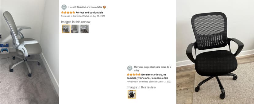 Sweetcrispy Home Office Computer Desk Chair, Ergonomic Mid-Back Mesh Rolling Work Swivel Task Chairs with Wheels, Comfortable Lumbar Support, Comfy Flip-up Arms for Bedroom, Study, Student, Pink