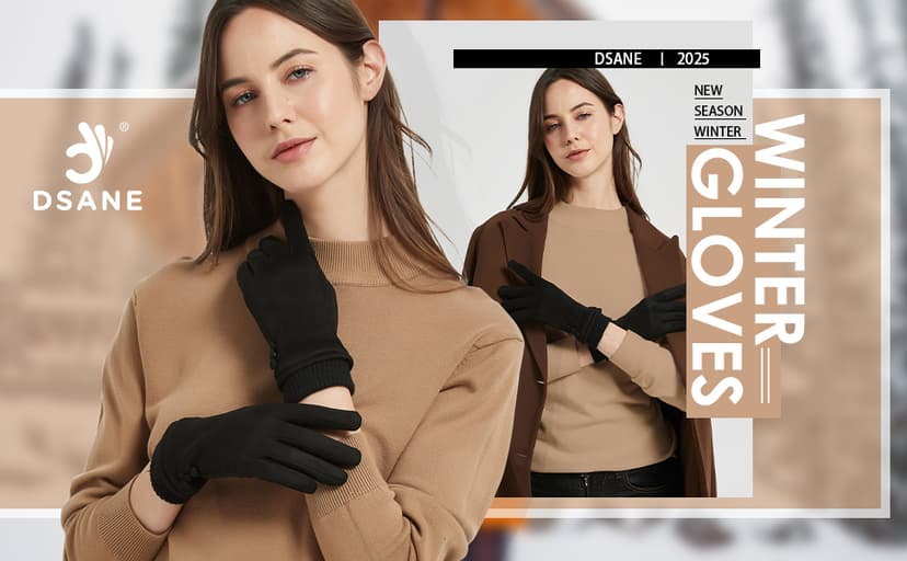 Dsane Womens Gloves Winter Touch Screen Texting Phone Windproof Gloves for Women Fleece Lined Thick Warm Gloves