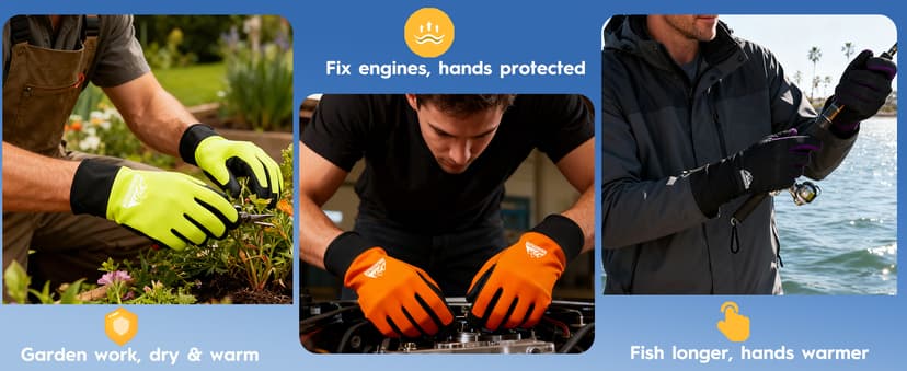 Bruvoalon Winter Gloves for Women & Men, 3M Thermal Insulation, Lycra Fabric, Touchscreen, Anti-Slip