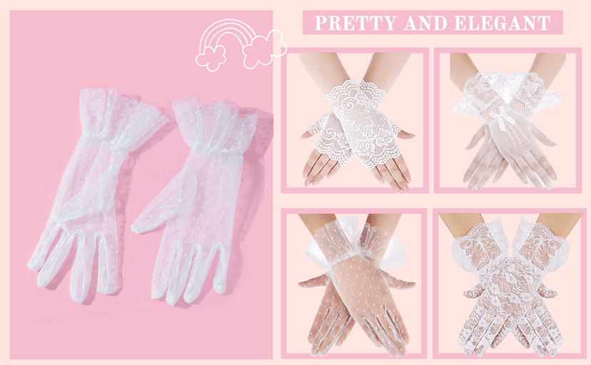 Long Opera Gloves for for Women 1920s Tea Party, Wedding, Cosplay, Bridgerton Costume Dress