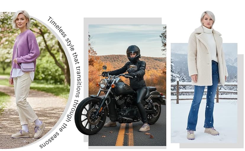 OKVOOT Women's Classic Fashion Sneakers Versatile Casual Walking Shoes Leather Comfort Skate Shoes Lightweight Non-Slip Flat Shoe Lace-up Minimalist Tennis Footwear