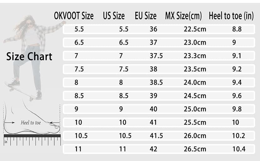 OKVOOT Women's Classic Fashion Sneakers Versatile Casual Walking Shoes Leather Comfort Skate Shoes Lightweight Non-Slip Flat Shoe Lace-up Minimalist Tennis Footwear