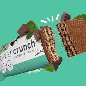Power Crunch Whey Protein Bars, High Protein Snacks with Delicious Taste, Strawberry Cream, 1.4 Ounce (12 Count)