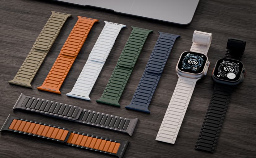 Magnetic Silicone Band Compatible with Apple Watch Bands 49mm 46mm 45mm 44mm 42mm 41mm 40mm 38mm Men Women, Soft Sport Strap Strong Magnet Watchband for iWatch Ultra 3-1 SE Series 11/10/9/8/7/6/5/4/3