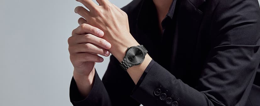 NIBOSI Men Watches Analog Quartz Stainless Steel Black Watches for Men Waterproof Business Classic Watch Fashion Minimalist Ultra Thin Wrist Watch for Work and Casual Wear