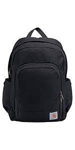 Carhartt 25L Classic Laptop Backpack, Durable Water-Resistant Pack W/ 15" Laptop Sleeve and Multiple Organizational Compartments, PFAS Free, Black