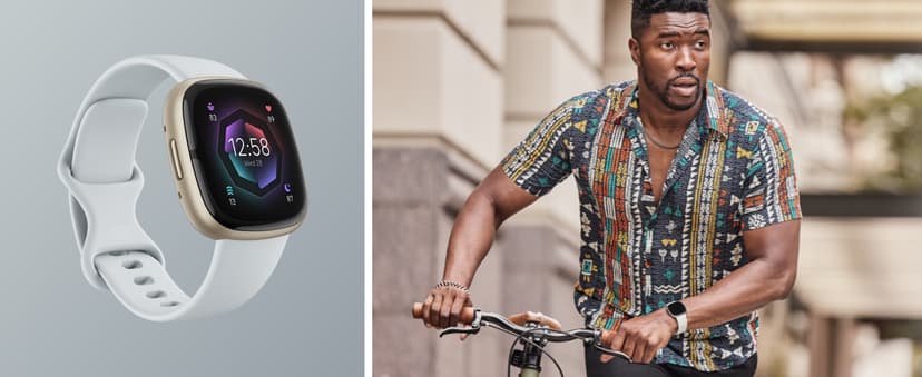 Fitbit Sense 2 Advanced Health and Fitness Smartwatch with Tools to Manage Stress and Sleep, ECG App, SpO2, 24/7 Heart Rate and GPS, Shadow Grey/Graphite, One Size (S & L Bands Included)