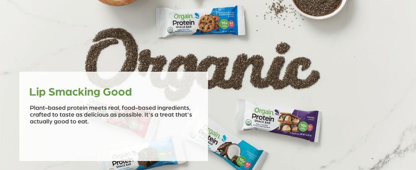 Orgain Organic Vegan Protein Bars, Peanut Butter Chocolate Chunk - 10g Plant Based Protein, Low Calorie Healthy Snacks, No Lactose or Soy Ingredients, Gluten Free, Non-GMO - 1.41 Oz (Pack of 12)