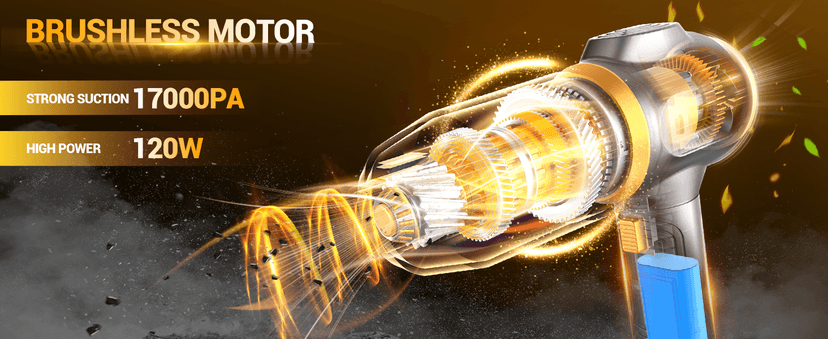 Scstartx Portable Car Vacuum Cordless Mini Handheld Vacuums Cleaner Rechargeable with LCD Display and Multi-Nozzles, High Power Hand held Cleaners for Car, Home, Office, Sofa, Pet Hair,Keyboard