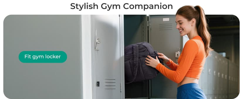 BAGSMART Gym Bag for Women, Duffle Bag for Travel with Wet Pocket, Lightweight Carry on Weekender Duffel, Water Resistant