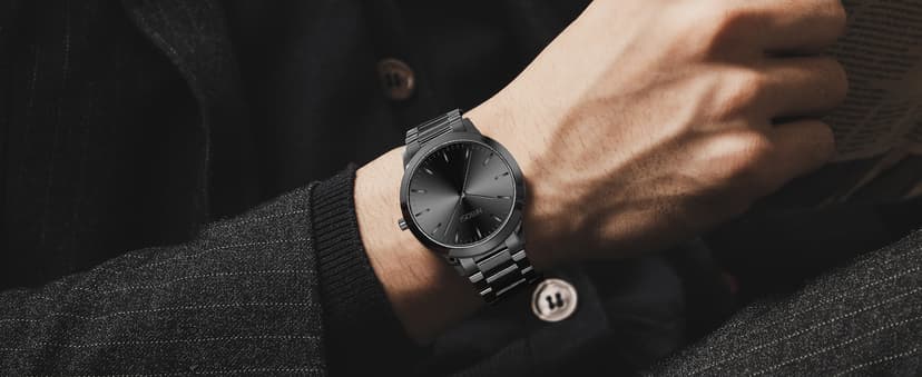 NIBOSI Men Watches Analog Quartz Stainless Steel Black Watches for Men Waterproof Business Classic Watch Fashion Minimalist Ultra Thin Wrist Watch for Work and Casual Wear