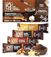 IQBAR Brain and Body Plant Protein Bars - 7 Bar Sampler Variety Pack - Keto, Vegan, Low Carb, High Fiber, Gluten Free, Dairy Free, Low Sugar Snack with Nutrients for Focus, Energy and Meal Replacement