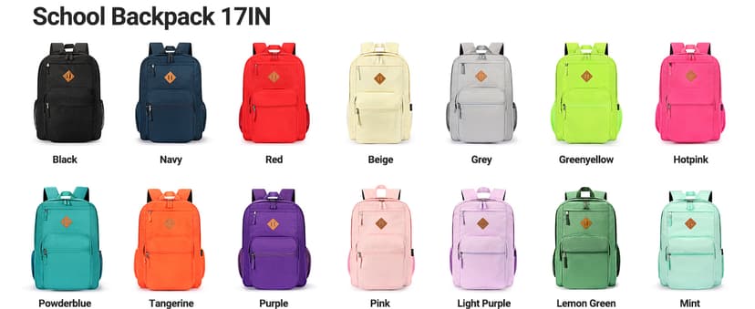 ZORFIN 26L Black Backpack for College, and Travel: Water Resistant Bookbag