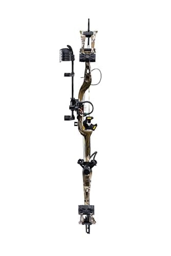 Bear Archery Adapt 2 Ready to Hunt Compound Bow Archery Set with Archery Accessories Including IMS V-Biscuit Rest, 4 Pin Sight, & Stabilizer, 24”- 31” Draw Length, Up to 320 FPS