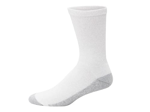 Hanes Men's Double Tough Crew Socks, 12-Pair Pack