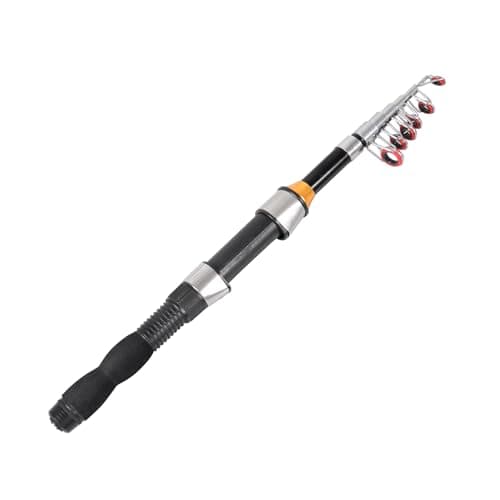Telescopic Collapsible Extendable Fishing Rod for Saltwater and Freshwater, Lightweight and Compact Design