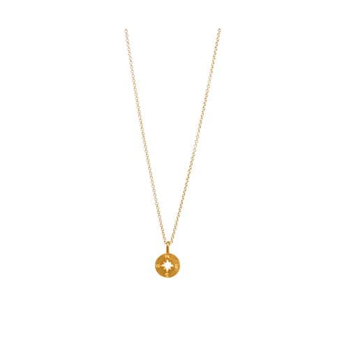 Baydurcan Friendship Anchor Compass Necklace Good Luck Elephant Pendant Chain Necklace with Message Card Gift Card