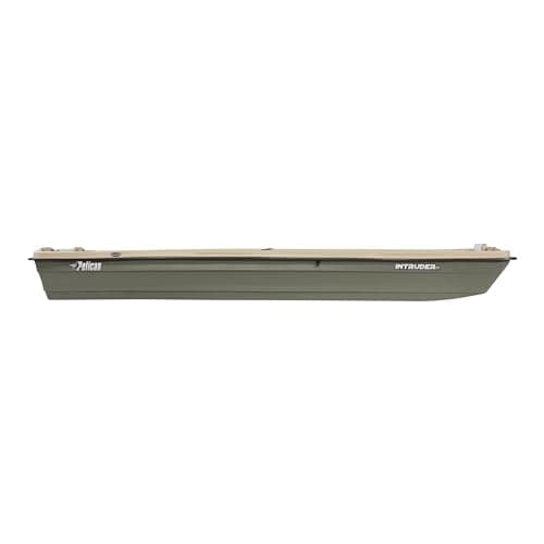 Pelican - Boat Intruder 12 - Jon Fishing Boat - 12 ft. - Great for Hunting/Fishing, Khaki/Beige