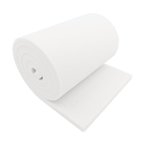 GoTo Foam 1" Height x 24" Width x 72" Length 44ILD (Firm) Upholstery Cushion Made in USA