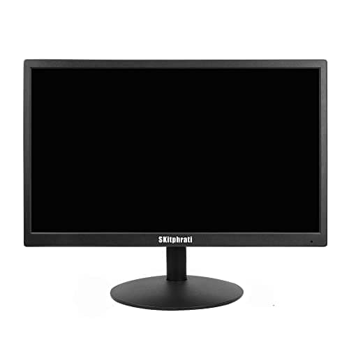 SKitphrati 20" PC Monitor 1600x900 75Hz 5MS HDMI Monitor LED Viewing Angle 95° (Horizontal) with HDMI VGA Input, 76% sRGB, VESA Wall Mount, TN Panel, Black