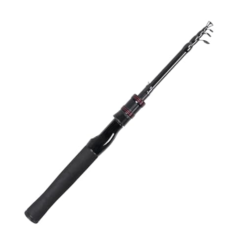 Telescopic Fishing Rod, Collapsible Fishing Rod Portable Spinning Pole for Saltwater and Freshwater, Carbon Fiber Lightweight and Compact Design