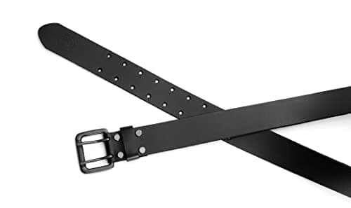 CHAOREN Work Belts for Men Heavy Duty - 1.5" Full Grain Leather Belt Casual - Fully Adjustable, Double Prong