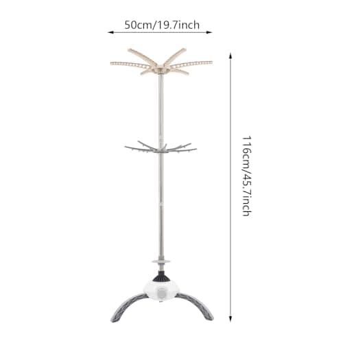 Portable Clothes Dryer, Upgraded Large Capacity for Families, Remote Control, Large Capacity Travel Electric Dryer for Apartments, RV, Shoes, Underwear