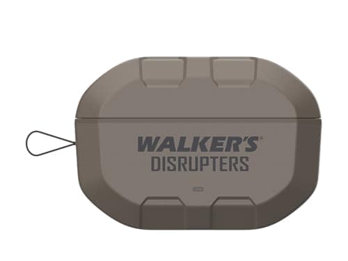 Walker's Disrupter Bluetooth Earbuds - Hunting Range Shooting Active Lifestyle Ear Protection Hearing Enhancement Noise-Cancelling Rechargeable Wireless Electronic Earbuds - FDE