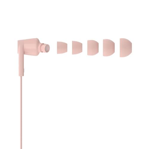 Belkin SoundForm USB-C Wired Earbuds, In-Ear Wired Earphones with Microphone - Wired Earbuds for iPhone 16/15, iPad Mini, Galaxy S24, Android & More - Pink