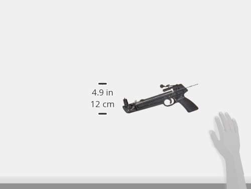 Tactical Crusader Hand Held Hunting Archery 50LB Pistol Crossbow Gun, Black (Darts Color May Vary)