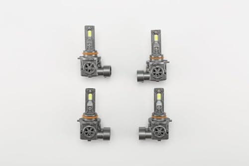 Termitor Latest 9005 9006 LED Bulbs, 100,000LM Brightness Hi/Low Beam, 85000+ Hours Long Service Life, 6500K Cool White, Real 1:1 Halogen Size 9005/HB3 9006/HB4 Fog Lights, Plug N Play, Pack of 2