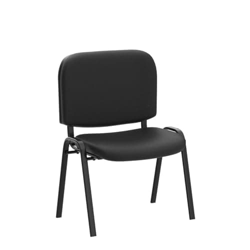 VINGLI Waiting Room Chairs - 5-Pack Black Mesh Church & Conference Room Chairs, Armless Stackable Office Guest & Reception Chairs for Meeting Room & Office Lobby