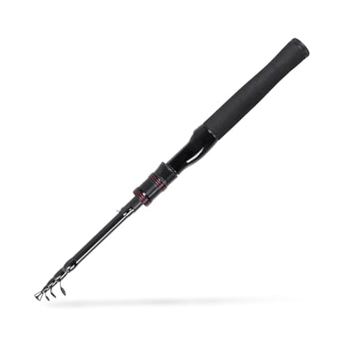Telescopic Fishing Rod, Collapsible Fishing Rod Portable Spinning Pole for Saltwater and Freshwater, Carbon Fiber Lightweight and Compact Design