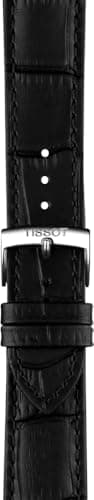 Tissot PR 100 Quartz 40mm, Swiss Quartz Watch for Men, Stainless Steel Case, Black Leather Strap, T1504101601100