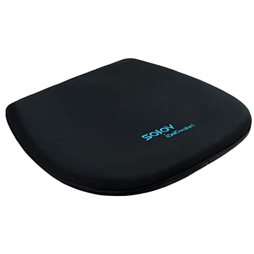 Sojoy Coccyx Gel Seat Cushion- Orthopedic Memory Foam Chair Cushions for Home Kitchen Office Desk Car Truck Airplane (Black)