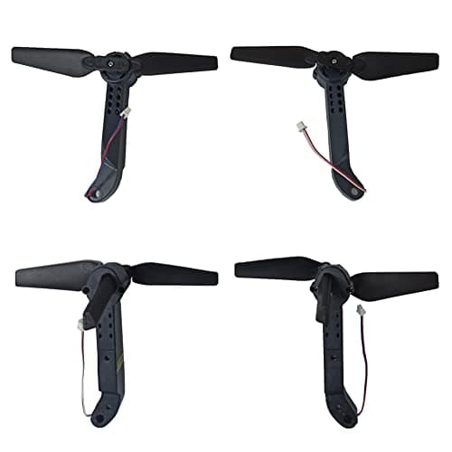 RC Quadcopter Spare Parts Axis Drone Arms with Propellers FPV Racing Drone Arms Comaptible with E58/L800/JY019/S168 RC Hobby, 4pcs Included