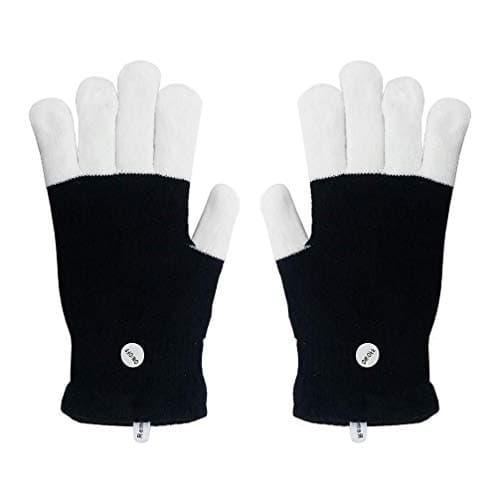 Luwint Children LED Finger Light Up Gloves - Glow Flashing Cool Fun Toys for Kids, Boy Girl 7-12 Years