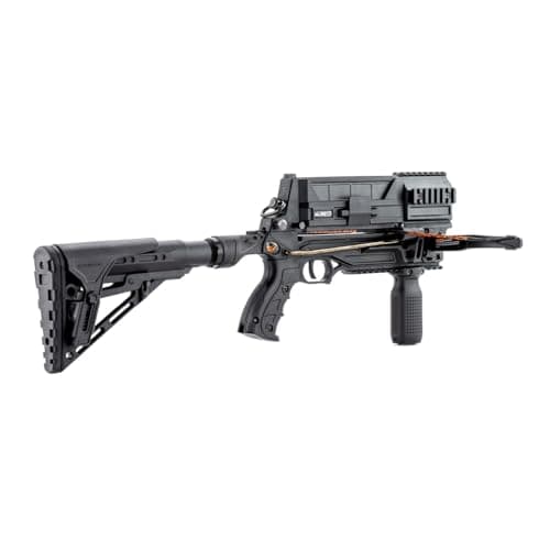 Steambow M10 Tactical Crossbow - Repeating Crossbow with 10-Shot Detachable Magazine for Target Practice, Home Defense, Hunting, Shooting Sports | Accurate 100 ft, Powerful 165 fps, Lightweight 4 lbs