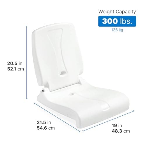 Step2 Foldable Adult Flip Seat, Portable Outdoor Chair for Poolside, Tailgating, Camping, Picnic Chair, Provides Back Support When Sitting on Ground, White