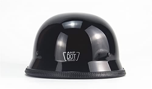 German Style Motorcycle Helmet,Adult Half Helmet Open Face DOT Approved, Motorcycle Cruiser Scooter Cool Helmet