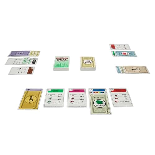 Monopoly Deal Card Game | Quick-Playing Card Game | Fun Games for Families and Kids | Ages 8 and Up | 2 to 5 Players | 15 Mins. | Travel Games