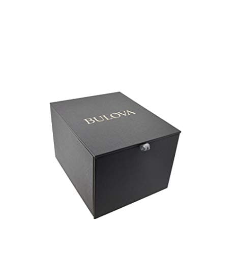 Bulova Men's Modern Gold Tone Stainless Steel 3-Hand Calendar Date Quartz Watch, Diamond Dial