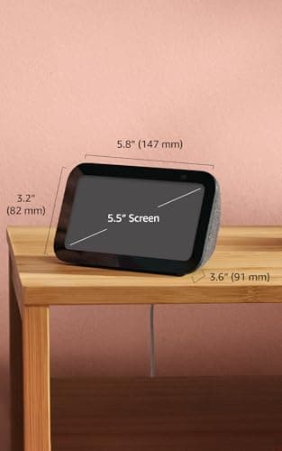 Amazon Echo Show 5 (newest model), Smart display, Designed for Alexa+, 2x the bass and clearer sound, Charcoal B09B2SBHQK