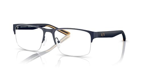 Armani Exchange mens Ax1068 Rectangular Prescription Eyewear Frames