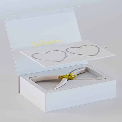 Permanent Bracelet Kit – DIY Bracelet Making Kit For Couples, Friendship Bracelets – Gift for Anniversary, Valentine’s Day & Date Night Activity - His and Her Bracelets
