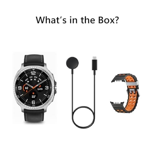 Samsung Galaxy Watch 8 Classic (2025) 46mm LTE Smartwatch – Black | Rotating Bezel, Sleep & Fitness Tracking, Energy Score, Quick Button [US Version] + Extra Sports Band & Screen Protector