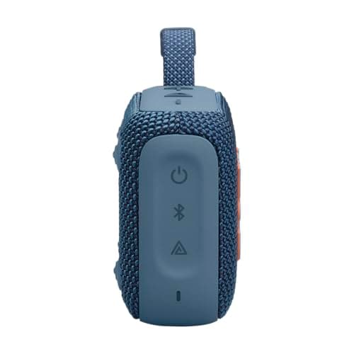 JBL Go 4 - Ultra-Portable, Waterproof and Dustproof Bluetooth Speaker, Big JBL Pro Sound with Punchy bass, 7-Hour Built-in Battery, Made in Part with Recycled Materials (Blue)