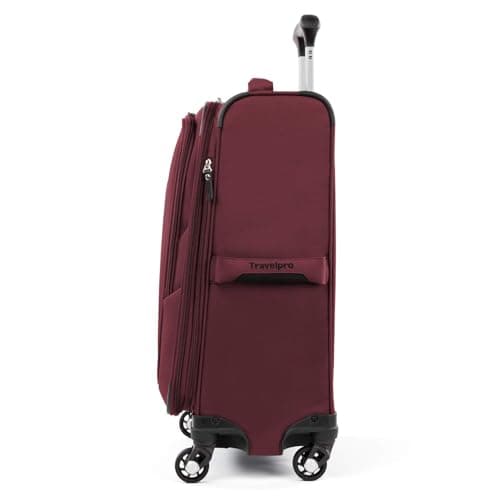 Travelpro Maxlite 5 Softside 2pc Set Expandable Carry On Luggage with 4 Spinner Wheels/Soft Underseat Tote, Lightweight Suitcase, Men and Women, Burgundy