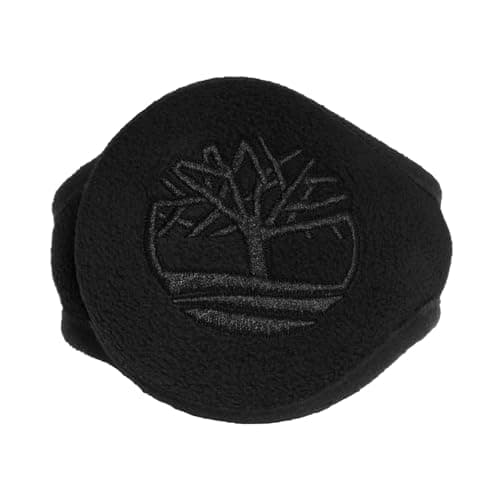 Timberland Men’s Foldable Tree Logo Ear Muffs - One Size, Soft Inner Cushion for Warmth, Easy to Carry, Cold Weather Fit